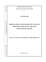 Thiết kế thuật toán di truyền ứng dụng trong bài toán tối ưu thu gom chất thải rắn đô thị 