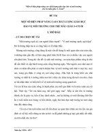 MỘT SÔ BIỆN PHÁP NÂNG CAO CHẤT LƯỢNG GIÁO DỤC  BẢO VỆ MÔI TRƯỜNG CHO TRẺ MẪU GIÁO 34 TUỔI