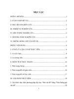 SKKN Áp dụng phương pháp dạy học “nêu vấn đề” bằng “tình huống gợi vấn đề” đối với việc giảng dạy môn Tin học tại trường THPT Lạng Giang số 1