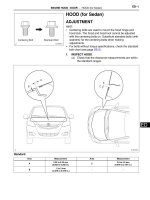 Automobile training 43  engine hood door