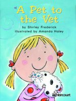 A pet to the vet_Harcourt reader