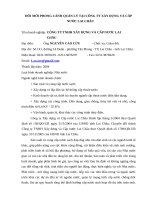 Đổi mới phong cánh quản lý tại công ty xây dựng và cấp nước lai châu 