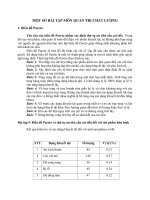 MỘT số bài tập môn QUẢN TRỊ CHẤT LƯỢNG (1)