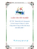 Hoàn Thiện Hệ Thống Quản Lý Chất Lượng Tại Công Ty Cổ Phần Công Trình Đường Sắt Theo Tiêu Chuẩn Iso 90012000