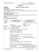 Giáo án lớp 2 tuần 13 moi 