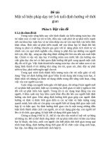 SKKN Một số biện pháp dạy trẻ 56 tuổi định hướng về thời gian