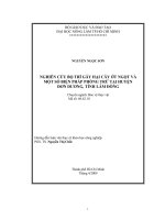 NGHIÊN CỨU BỌ TRĨ GÂY HẠI CÂY ỚT NGỌT VÀ MỘT SỐ BIỆN PHÁP PHÒNG TRỪ TẠI HUYỆN ĐƠN DƯƠNG, TỈNH LÂM ĐỒNG