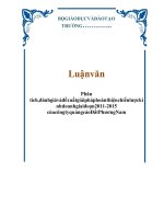 Phân Tích, Đánh Giá Và Đề Xuất Giải Pháp Hoàn Thiện Chiến Lược Kinh Doanh Giai Đoạn 2011 -2015 Của Công Ty Quảng Cáo Đất Phương Nam