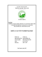 Nghiên cứu hoạt động sinh kế của người dân trong bối cảnh biến đổi khí hậu tại địa bàn xã Linh Sơn, Huyện Đồng Hỷ, tỉnh Thái Nguyên. (Khóa luận tốt nghiệp)