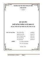 thiết kế hệ thống cơ điện tử cảm biến gia tốc áp điện trở 6 DOF