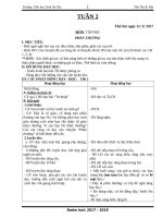 TUẦN 2 lớp 2 soạn theo định hướng phát triển năng lực học sinh