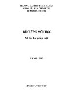 Đề cương xã hội học pháp luật  Đại học Luật Hà Nội