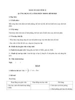 Giáo án Giải tích 12 chương 3 bài 3: Ứng dụng của tích phân trong hình học