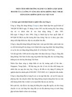 Phân tích môi trường ngành và chiến lược kinh doanh của là công ty xăng dầu hàng không trực thuộc hãng hàng không quốc gia việt nam 