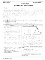 Giáo án Hình học 12 chương 1 bài 1: Khái niệm về khối đa diện