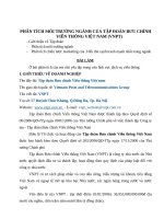 Phân tích môi trường ngành của tập đoàn bưu chính viễn thông việt nam (VNPT)