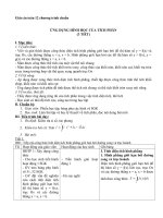 Giáo án Giải tích 12 chương 3 bài 3: Ứng dụng của tích phân trong hình học