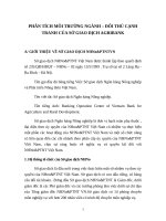 Phân tích môi trường ngành – đối thủ cạnh tranh của sở giao dịch agribank