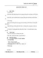 Giáo án Giải tích 12 chương 1 bài 4: Đường tiệm cận