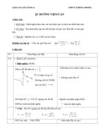 Giáo án Giải tích 12 chương 1 bài 4: Đường tiệm cận