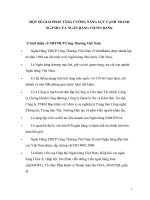 Một số giải pháp tăng cường năng lực cạnh tranh ngành của ngân hàng vietin bank 