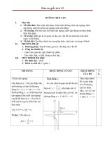Giáo án Giải tích 12 chương 1 bài 4: Đường tiệm cận