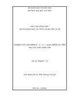 Nghiên cứu mô hình 3   2   3   1 giải thích sự tồn tại của vật chất tối 