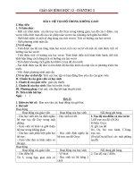 Giáo án Hình học 12 chương 3 bài 1: Hệ trục tọa độ trong không gian