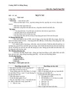 Giáo án Hình học 12 chương 2 bài 2: Mặt cầu