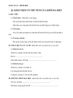 Giáo án Hình học 12 chương 1 bài 3: Khái niệm về thể tích của khối đa diện