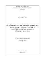 KẾ TOÁN DOANH THU  CHI PHÍ VÀ XÁC ĐỊNH KẾT QUẢ KINH DOANH QUÝ II NĂM 2012 TẠI CÔNG TY CỔ PHẦN ĐẦU TƯ THƯƠNG MẠI DỊCH VỤ VÀ SẢN XUẤTHIỀN TĂNG