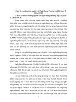 Phân tích môi trường ngành với ngân hàng thương mại cổ phần á châu (ACB) 