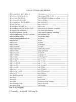 COLLOCATIONS AND IDIOMS