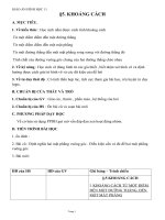 Giáo án Hình học 11 chương 3 bài 5: Khoảng cách