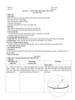 Giáo án Hình học 12 chương 2 bài 2: Mặt cầu