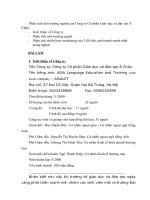 Phân tích môi trường ngành của công ty cổ phần giáo dục và đào tạo á châu