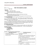 Giáo án Hình học 12 chương 1 bài 3: Khái niệm về thể tích của khối đa diện