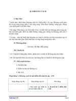 Giáo án Hình học 11 chương 3 bài 5: Khoảng cách