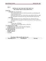 Giáo án Hình học 12 chương 2 bài 1: Khái niệm về mặt tròn xoay