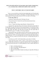 Phân tích môi trường ngành trong hoạt đọng marketing của tập đoàn bưu chính viễn thông việt nam VNPT