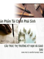 Thuyết trình môn sản phẩm phái sinh cấu trúc thị trường ký hạn và giao sau 