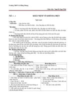 Giáo án Hình học 12 chương 1 bài 1: Khái niệm về khối đa diện