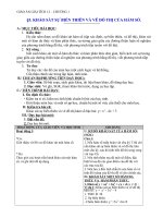 Giáo án Giải tích 12 chương 1 bài 5: Khảo sát sự biến thiên và vẽ đồ thị hàm số