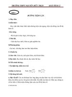 Giáo án Giải tích 12 chương 1 bài 4: Đường tiệm cận