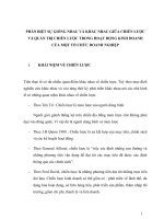 PHÂN BIỆT sự GIỐNG NHAU và KHÁC NHAU GIỮA CHIẾN lược và QUẢN TRỊ CHIẾN lược TRONG HOẠT ĐỘNG KINH DOANH của một tổ CHỨC DOANH NGHIỆP