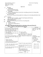 Giáo án Hình học 12 chương 2 bài 2: Mặt cầu