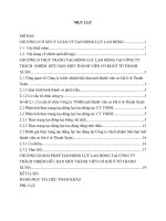 Đánh giá khả năng tạo động lực của chính sách đãi ngộ tại công ty trách nhiệm hữu hạn một thành viên cơ khí ô tô thanh xuân