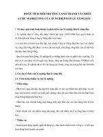 Phân tích môi trường cạnh tranh và chiến lược marketing của xí nghiệp bán lẻ xăng dầu 