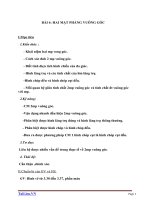 Giáo án Hình học 11 chương 3 bài 4: Hai mặt phẳng vuông góc