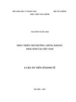 Phát triển thị trường chứng khoán phái sinh tại Việt Nam